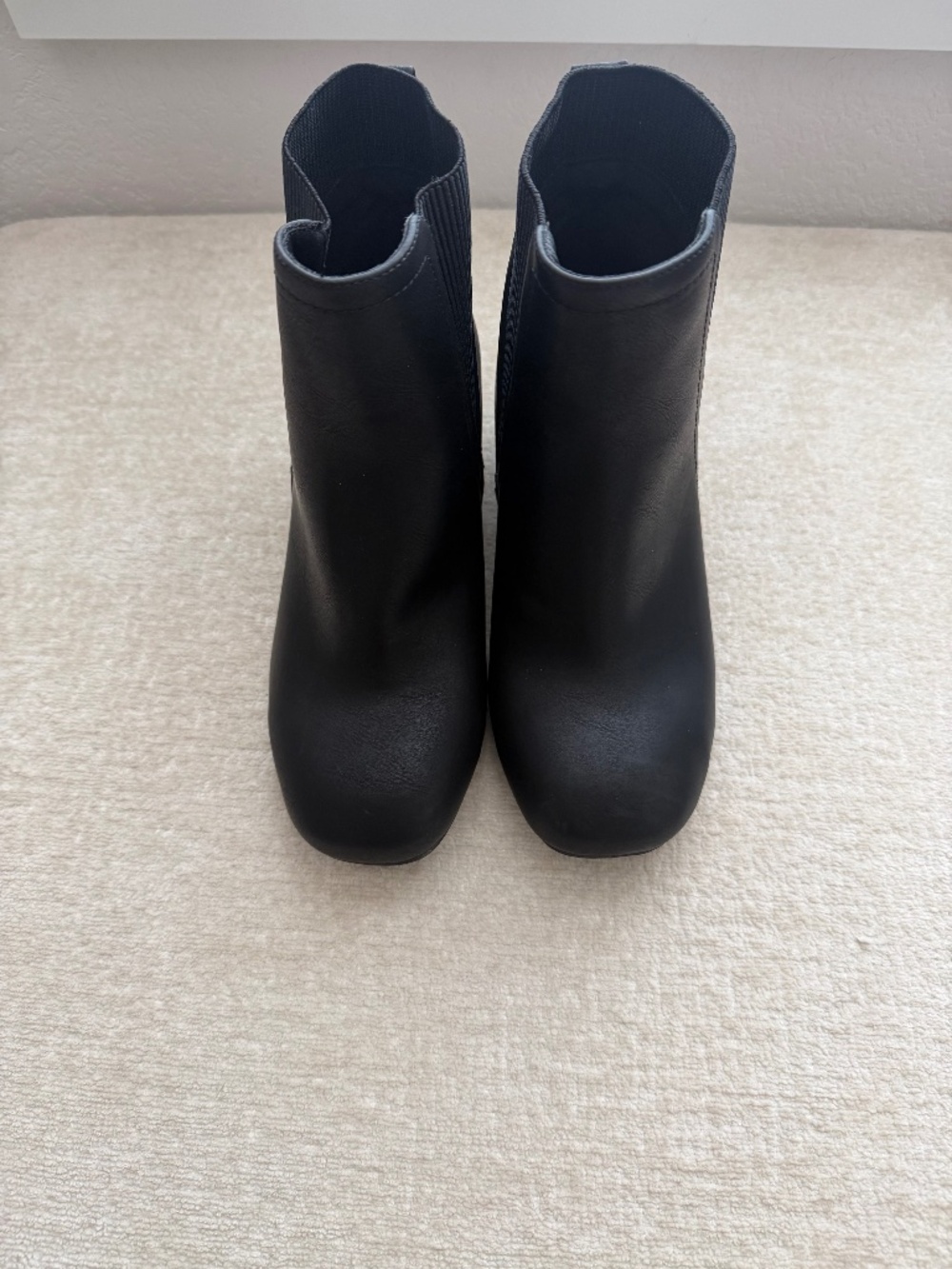 Square Toe Block Heel Chelsea Bootie (WW)